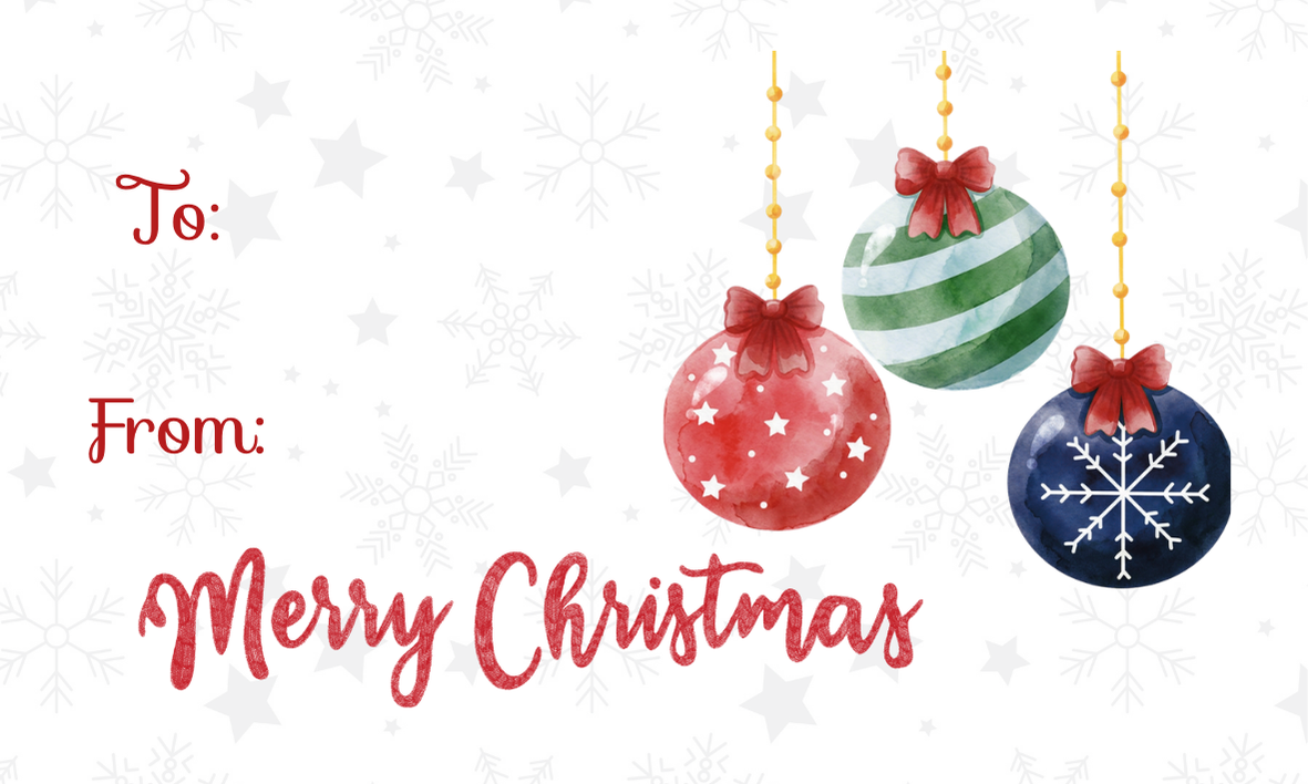 Christmas Gift Tags - Set of 6
