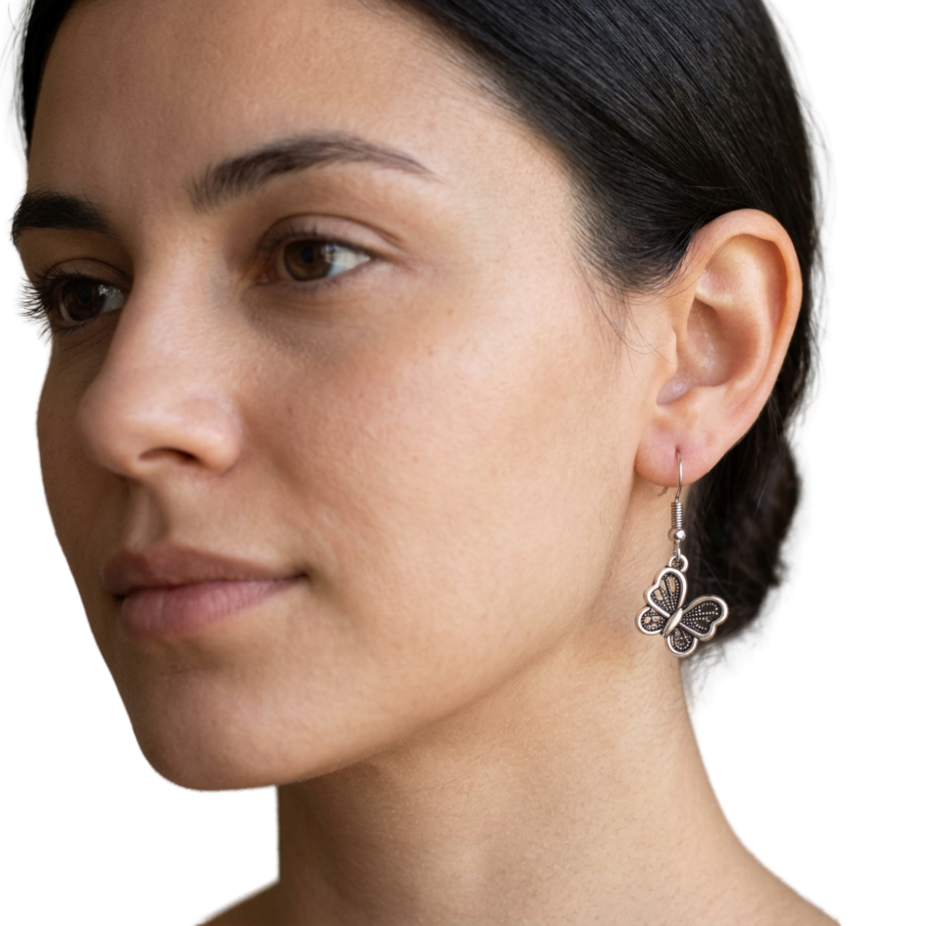 Butterfly Pendant Earrings