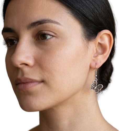 Butterfly Pendant Earrings