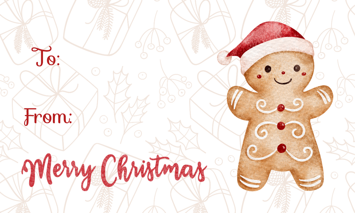 Christmas Gift Tags - Set of 6